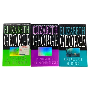 Elizabeth George Book Set x3 Inspector Lynley Series #10 11 12 Crime Mystery Lot - Picture 1 of 7
