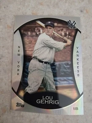 Lou Gehrig 2010 Topps Legends Platinum Chrome New York Yankees  - Image 1 of 2