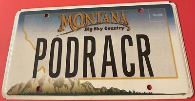 Placa de licencia de tocador PDRACR Podracer Pod Racers Star Wars Foto 1 de 2