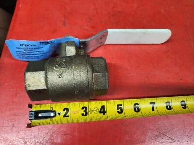 Nibco HydraPure NL951XB T-585-80-LF 1-1/4" Bronze Ball Valve Threaded FP NeW - Image 1 of 3