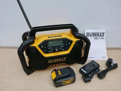 DeWALT DCR029 12V 18V 54V BLUETOOTH DAB FM RADIO & USB CHARGER + DCB182 BATTERY - Image 1 of 4