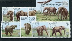 Laos 1987 805-812 Elephants 8 pcs CTO BM53 - Picture 1 of 1