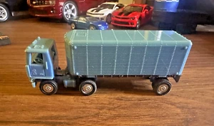 Lindberg Line Mini Lindy Tractor Trailer Truck Vintage Toy 70s or 80s Rare Blue - Picture 1 of 8