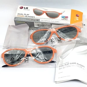 Genuine LG AG-F310DP Cinema 3D Dual Play Gaming Glasses (2 Pair) - Picture 1 of 13