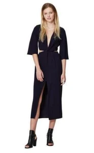 BEC & BRIDGE SLIM DUSTY TWIST Dress NAVY COLOUR SZ 10 BNWT FREE POST (H62) - Picture 1 of 1