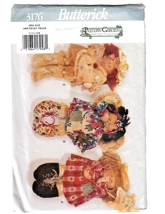 Butterick 3176 Sewing Pattern Garden for 12" Dolls Dress Bows Hat Wings Star - Picture 1 of 5