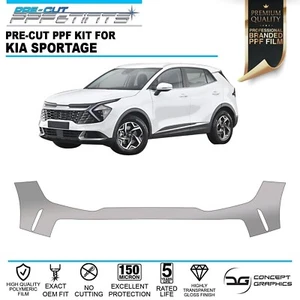 Front Bumper Stone Chip Scratch Guard Paint Protection film for Kia Sportage 23+ - Picture 1 of 3