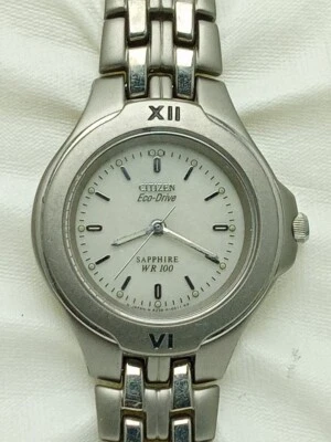 Женские винтажные титановые часы Citizen Sapphire Eco Drive MR109AK4 - Изображение 1 из 4