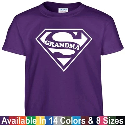 Camiseta SUPER ABUELA Divertida Mamá Día de la Madre Cumpleaños Navidad Camiseta Camiseta Foto 1 de 2