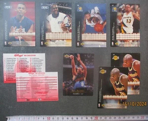 Upper Deck NBA Trading Cards, Kellogg's NBA Card Edition Sammelkarten 7 Stück - Bild 1 von 7