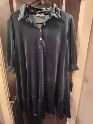 L-Hunted Green Fashion Dress Foto 1 de 4