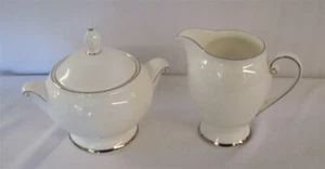 Mikasa Ultima Cameo Platinum HK 301 Cream and Sugar Bowl - Picture 1 of 2