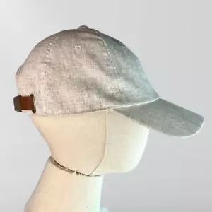 Beige Linen Blend Baseball Cap Hat - Picture 1 of 4