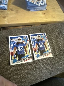 Dorian Williams #309 Donruss bewertet Rookie 2 Karten Büffelscheine - Bild 1 von 1
