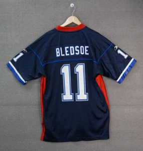NFL Reebok On Field #11 Drew Bledsoe New England Patriots Football Jersey L Blue - Picture 1 of 8