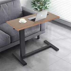 XL Rolling Laptop Desk Height Adjustable Standing Desk Sofa Overbed Beside Table - Picture 1 of 12
