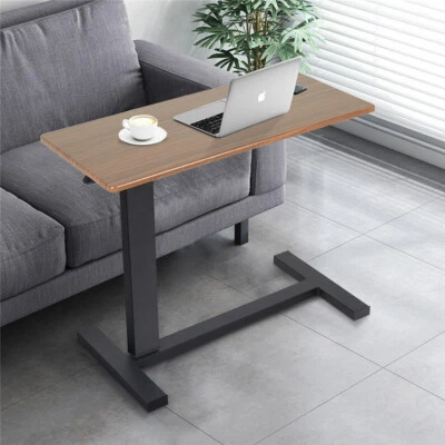 XL Rolling Laptop Desk Height Adjustable Standing Desk Sofa Overbed Beside Table - Image 1 of 4