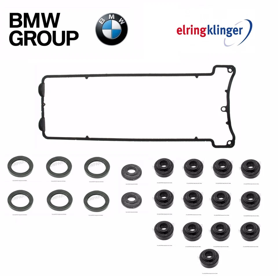 Kit de junta de cubierta de válvula de motor para BMW E36 E46 E85 E86 3.2 L6 S54 OES 11127832034 Foto 1 de 1