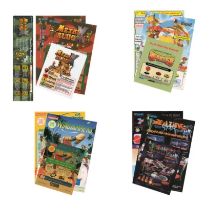 ARTWORK NEO GEO MVS Flyers Marquee Sticker Dip Switch || READ DESCRIPTION || - Image 1 of 4