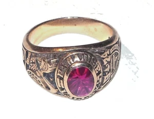 1974- 10k Yellow Gold Paradise Valley AZ High School Size 6 Class Ring 6.9 Grams - Picture 1 of 5