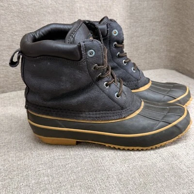 WESTERN CHIEF Duck Boots Mens 9 Steel Shank Rain Snow Rubber Bottom Workwear - Image 1 of 4