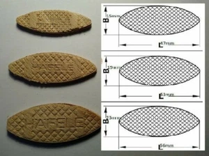 HAFELE BEECH WOOD JOINTING BISCUIT FOR WOOD & KITCHEN WORKTOP SIZE 0,10,20 - Picture 1 of 8