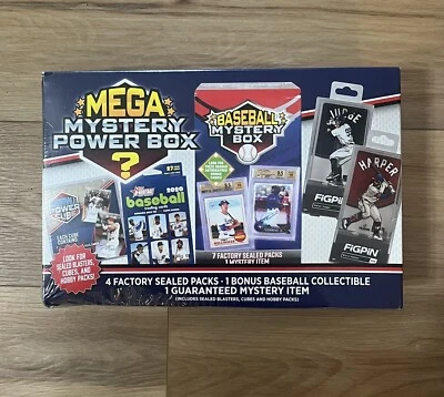 MLB Baseball Mega Mystery Power Box MJ Holdings Sealed Look for Packs Inside