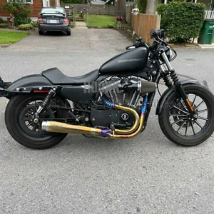 Custom Exhaust System For Harley Davidson SPORSTER 2-1 Model - Picture 1 of 4
