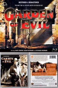 Blu-ray GARDEN OF EVIL Gary Cooper Richard Widmark Twilight Time OOP A/B/C NEW - Picture 1 of 5