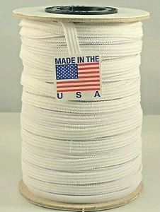 EOA Knitted Elastic 1/4 MADE IN USA - White 50 yards Rolls HIGH DEMAND ITEM ! ! - Picture 1 of 2