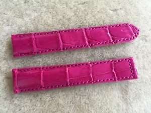 20mm/18mm Pink Alligator Crocodile Embossed Leather Watch Strap Band - Picture 1 of 3