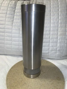 Crate & Barrel Stainless Steel Canister Jar Container & Lid Peek a Boo 562831 - Picture 1 of 11