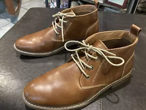 St John’s Bay Slater Tan Shoes Size 8.5 M Men’s Chucka Style Dress Casual - Picture 1 of 7