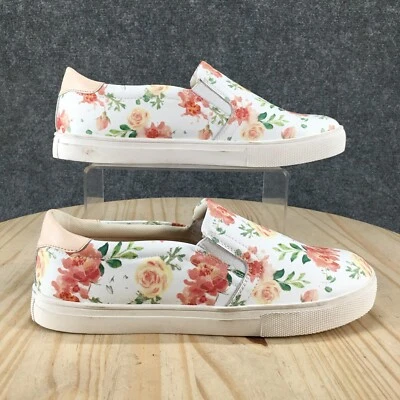 Easy Spirit Shoes Womens 9.5M Slip On Sneaker Floral Flat Low Top White Comfort - Image 1 of 4