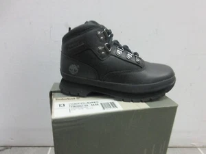 kids black eurohiker timberland boots - Picture 1 of 4