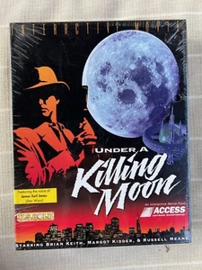 Under A Killing Moon PC MS DOS CD ROM, Game Big Box, New Factory Sealed NOS 1994 - Picture 1 of 8