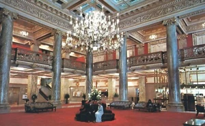 Hotel Utah Lobby Salt Lake City Utah Werbepostkarte - Bild 1 von 2