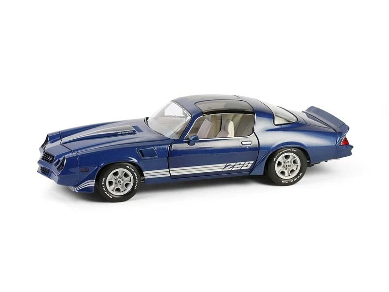 1980 CHEVROLET CAMARO Z28 DARK BLUE 1/18 DIECAST MODEL CAR BY GREENLIGHT 13691