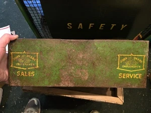 Vintage John Deere Tractor Tool Box Farmech Rare Antique - Picture 1 of 6