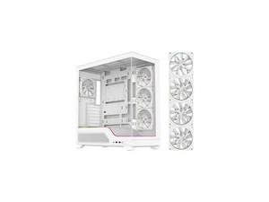 DIYPC IDX5-W-ARGB White Dual USB3.0/ 1 x Type C Tempered Glass ATX Gaming - Picture 1 of 5
