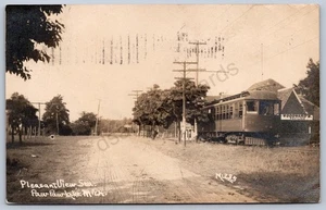 K11/ Paw Paw Michigan RPPC Postcard c10 Pleasant View Depot Woodward 558 - Picture 1 of 4