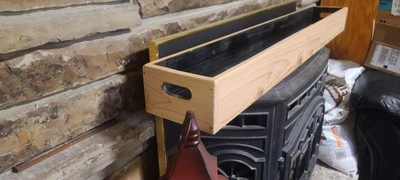 Custom Made Natural Cedar Carrying Tray/Planter With Handles HO Trains MADE USA - Image 1 of 4