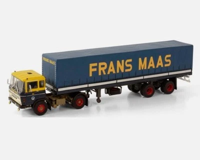 WSI DAF 2600 4X2 UNIT CLASSIC CURTAINSIDE TRAILER 2 AXLE FRANS MAAS 01-3646 - Image 1 of 3