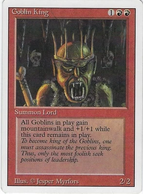 Goblin King MTG: Revised Rare - Image 1 of 2