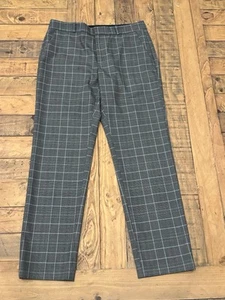 NWT! Women’s Sz. 8 Black, White, Gray Plaid Ryan Pants by Banana Republic #8 - Picture 1 of 5