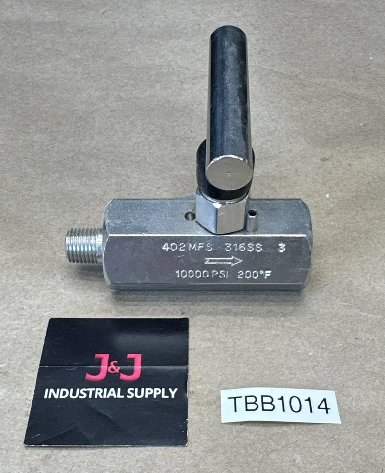 Noshok 404-MFS 针阀硬座 1/2 NPT" 316SS 10,000PSI 200°F || NNB 🇺🇸 — 第 1/4 张图片
