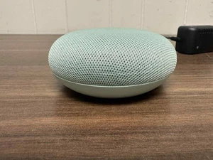 Google Nest Mini 1st Gen Wireless Bluetooth Speaker Green Very Good - Picture 1 of 4