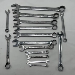 Combination Wrench Lot of 13 Mixed Brands and Sizes see Full Description - Picture 1 of 10