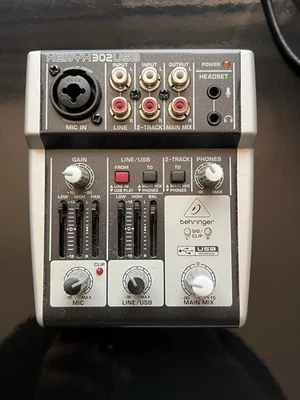 Behringer XENYX302 USB audio interface DAW mixer - Image 1 of 4