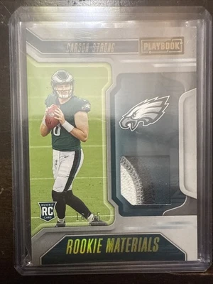 2022 Panini Playbook - Rookie Materials Carson Strong #RM-11 Prime /25 (MEM, RC) - Image 1 of 3